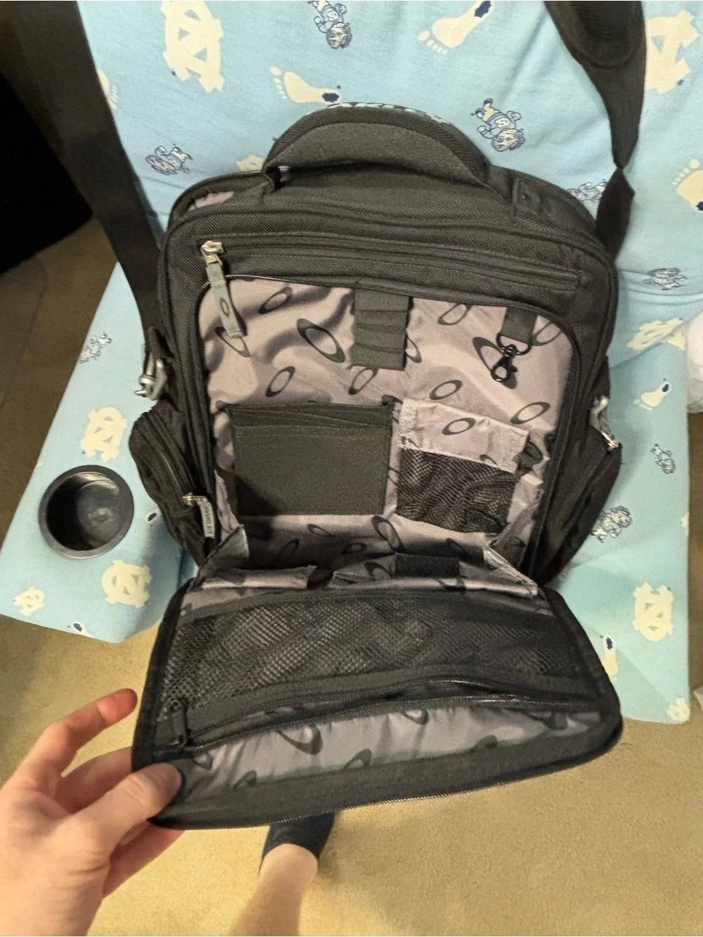 Oakley Black Padded Laptop Backpack with Shoulder Strap